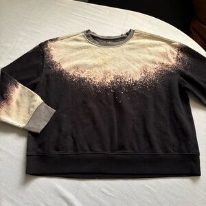 Athletic Works Men’s XXL Black Beige Ombre Sweatshirt Casual